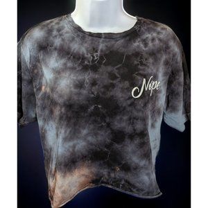 Byproduct Nope Tie-Dye Cropped Shirt